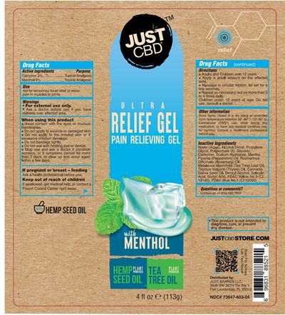 Ultra Relief Gel (Just Cbd Ultra Relief Gel)